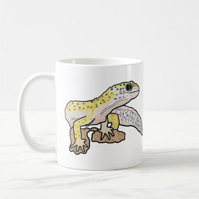 Leopard Gecko Kaffemugg (Vänster)