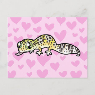 Leopard Gecko Kärlek Vykort