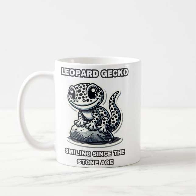 Leopard Gecko leende sedan stenåldern Kaffemugg (Vänster)