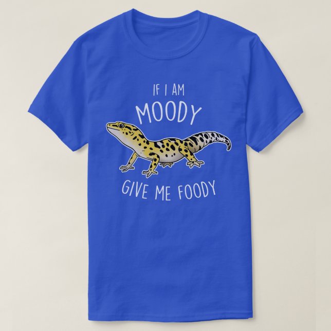Leopard Gecko Lizard Moody Foody T Shirt (Design framsida)