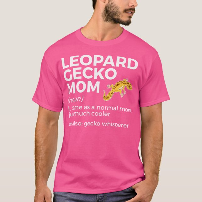 Leopard Gecko Mamma Definition Funny Gecko Whisper T Shirt (Framsida)