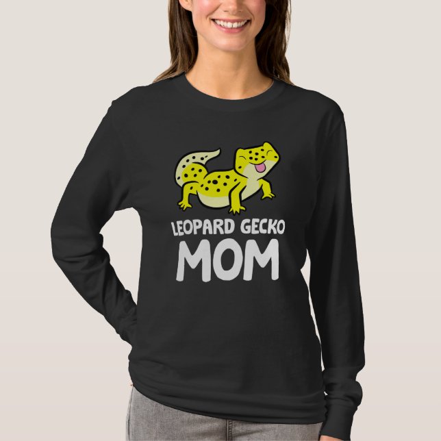 Leopard Gecko Mamma Lizard Reptile Mor Leopard Ge T Shirt (Framsida)