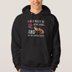 Leopard Gecko Mamma Reptile Owner Bok Nerd Bok Hoodie
