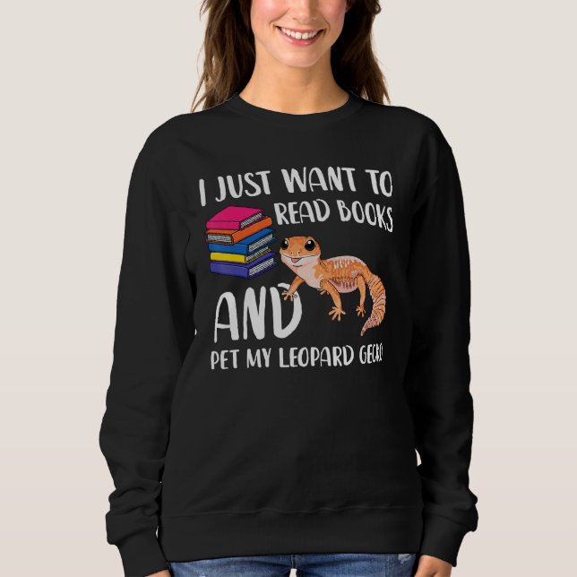 Leopard Gecko Mamma Reptile Owner Bok Nerd Bok T Shirt (Framsida)