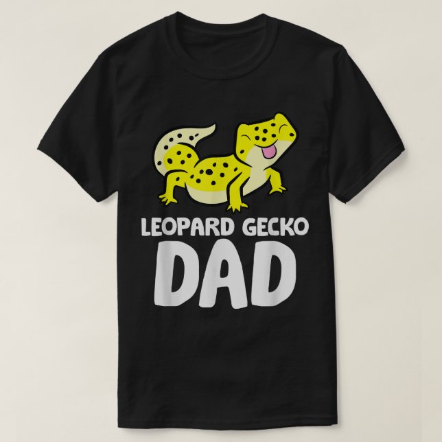 Leopard Gecko Pappa Lizard Reptile Far Leopard Ge T Shirt (Design framsida)