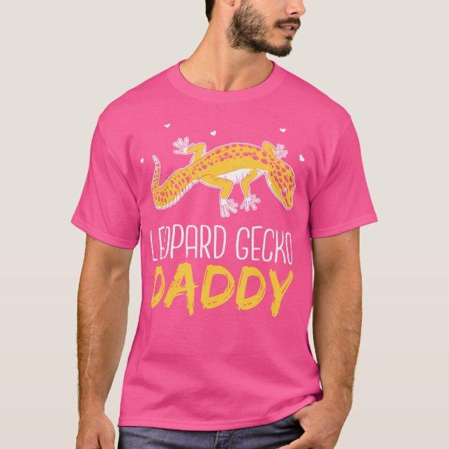 Leopard Gecko pappa Lizards Reptile Lizard Leopard T Shirt (Framsida)
