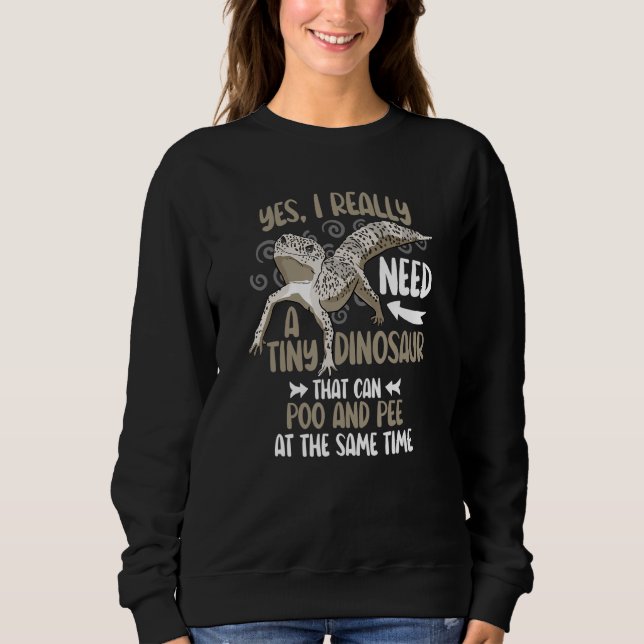 Leopard Gecko Pet Lizard Ja, jag behöver Tiny Di T Shirt (Framsida)
