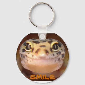 Leopard Gecko Smile Keychain Nyckelring
