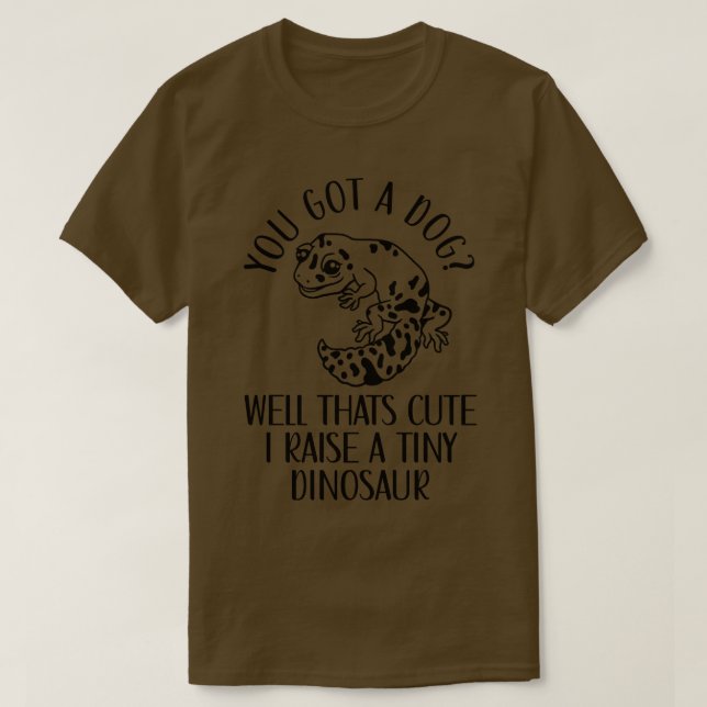 Leopard Gecko Tiny Dinosaur Leopard Geckos Lizard T Shirt (Design framsida)