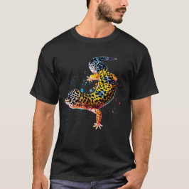 Leopard Gecko Watercolor Reptile T Shirt