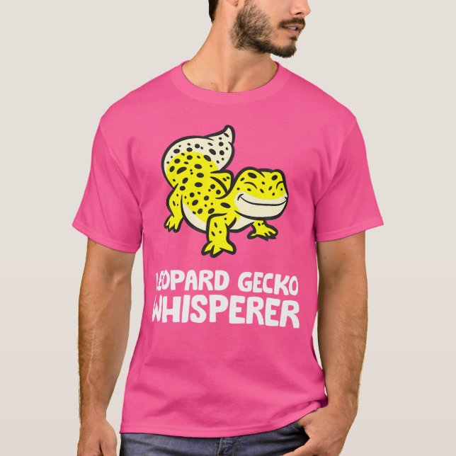 Leopard Gecko Whisperer Reptile Älskare Leopard Ge T Shirt (Framsida)