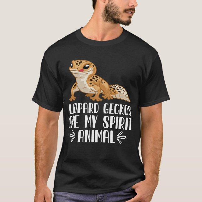 Leopard Geckos är mitt andliga djur T Shirt (Framsida)