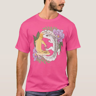 Leopard Geckos och Peony T Shirt