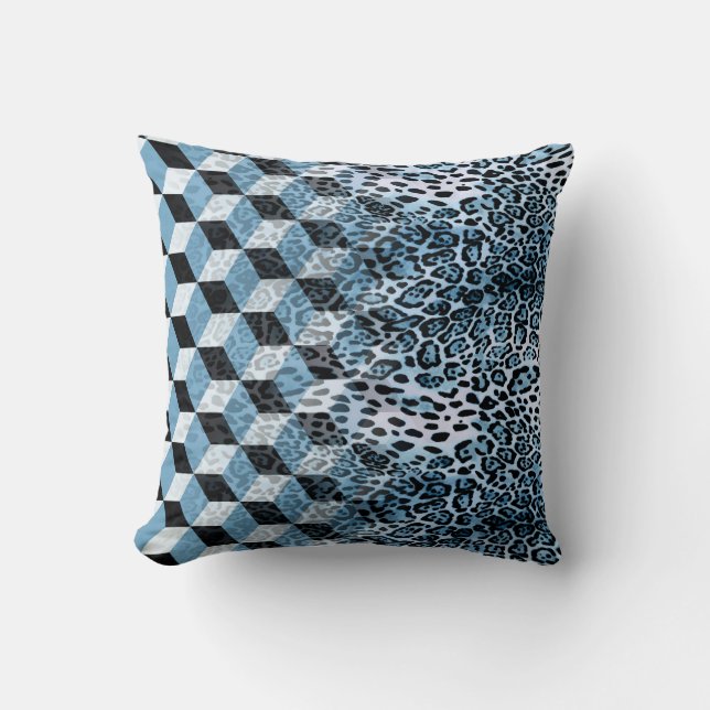 Leopard Geometric, djurhuddesign. Kudde (Framsida)