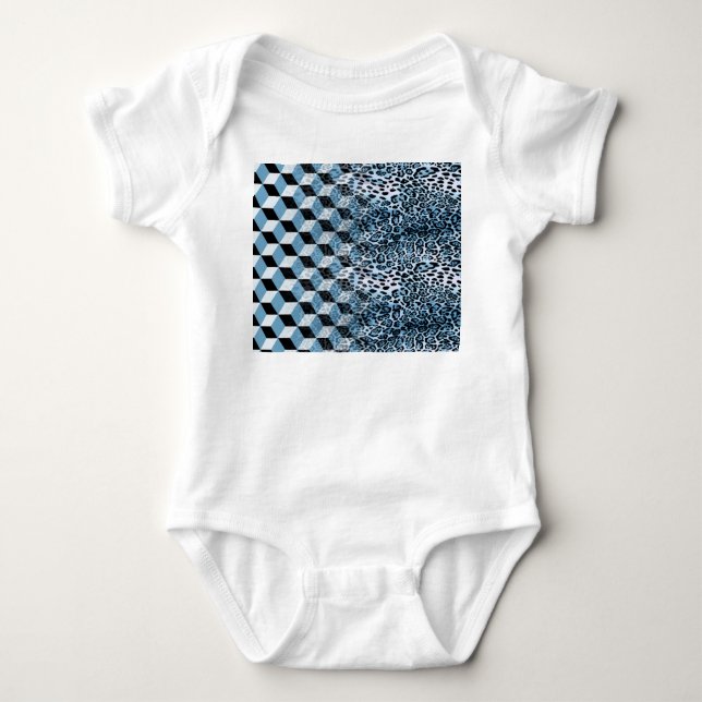 Leopard Geometric, djurhuddesign. T Shirt (Framsida)