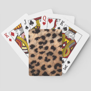 Leopard Gepard Djurtryck Tjejaktig Modern Trendig Kortlek