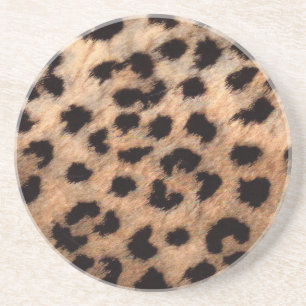 Leopard Gepard Djurtryck Tjejaktig Modern Trendig Underlägg
