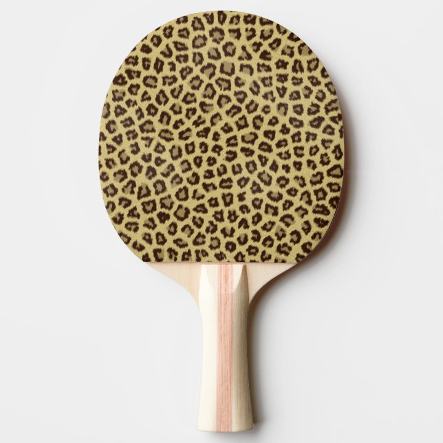 Leopard / Gepardtryck Pingisracket (Baksidan)