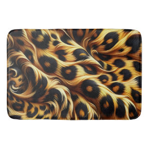 Leopard Glow: Embrace Exotic Comfort Badrumsmatta