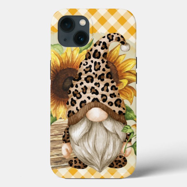 Leopard Gnome Sunblommor (Baksida)