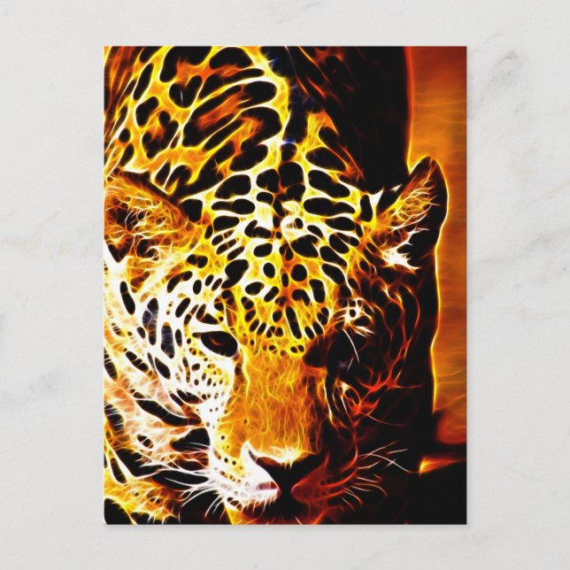 Leopard Gotcha Vykort (Framsida)