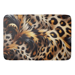 Leopard Grace: Lägg till Vild Charm till Bedtime Badrumsmatta