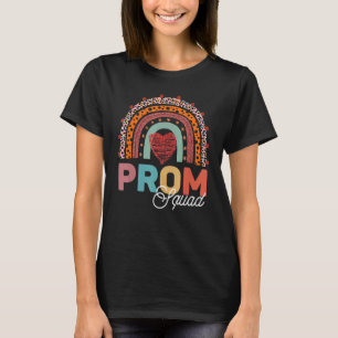 Leopard Graphic Prom Squad 2022 Senior Grad Gradua T Shirt