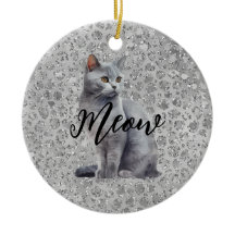 Leopard Grått Meow Kattunge