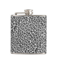 Leopard Grått och Light Grått Print