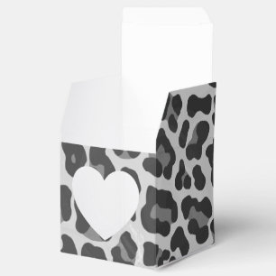 Leopard Grått och Light Grått Print Presentaskar