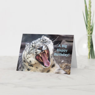 Leopard Grattis på födelsedagen Brother Card Kort