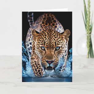 Leopard Greeting Card Kort