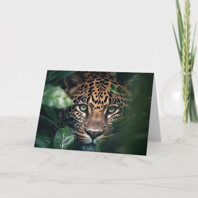 Leopard Greeting Card Kort (Framsida)