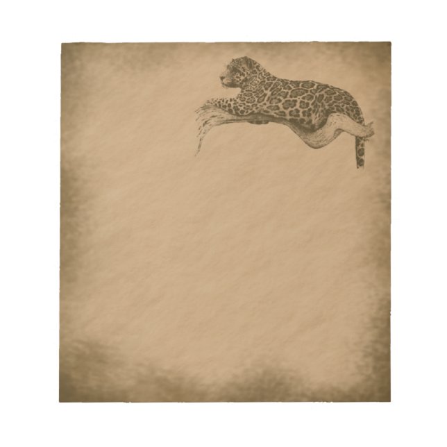 Leopard-grunge Anteckningsblock (Framsida)