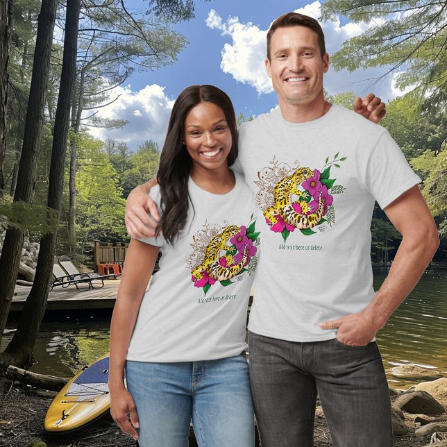 Leopard Gult Gecko Grönt T Shirt (Skapare uppladdad)