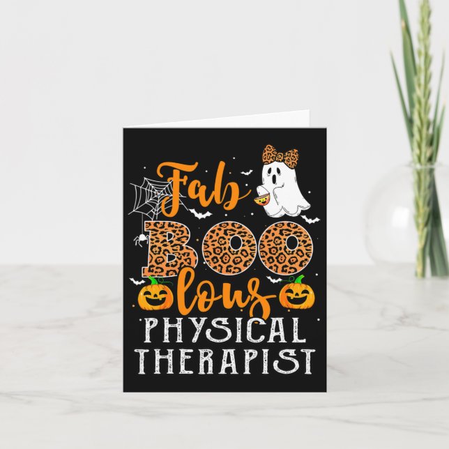 Leopard Halloween-kostym för fysisk terapi F Kort (Framsida)