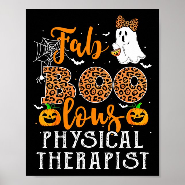 Leopard Halloween-kostym för fysisk terapi F Poster (Framsidan)