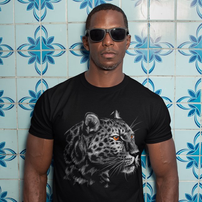 Leopard Head Graphic Animal Big Cat T Shirt (Skapare uppladdad)