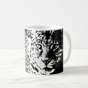 Leopard Head Pop Art Modern Template Animals Kaffemugg
