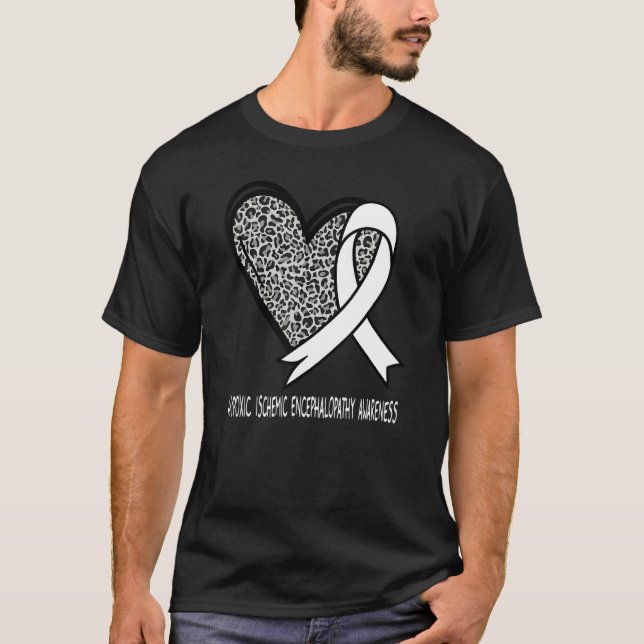 Leopard Heart Hypoxic Ischemic Encephalopathy Awar T Shirt (Framsida)