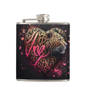 Leopard Heart Love Graffiti Art Fickplunta