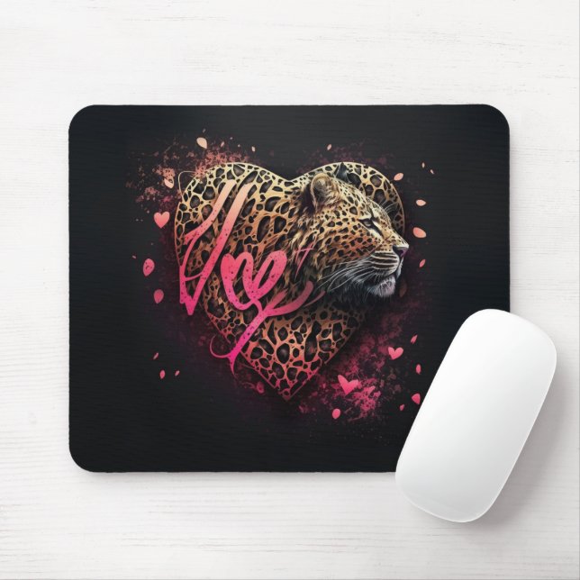 Leopard Heart Love Graffiti Art                    Musmatta (Med mus)