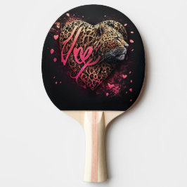 Leopard Heart Love Graffiti Art Pingisracket