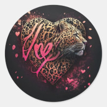 Leopard Heart Love Graffiti Art