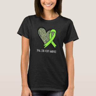 Leopard Heart Spinal Cord Injury Awareness Awarene T Shirt