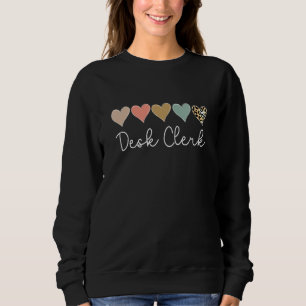 Leopard Hearts Alla hjärtans dag för Team Desk Cle T Shirt