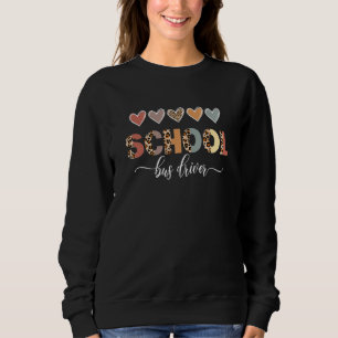 Leopard Hearts School Buss Driver Life First Day o T Shirt