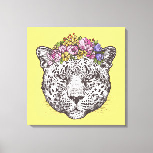 Leopard Hippie Chic Canvastryck