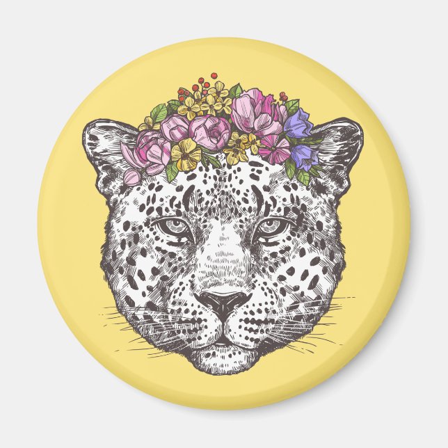 Leopard Hippie Chic Magnet (Framsidan)