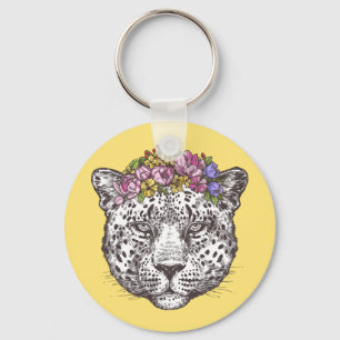 Leopard Hippie Chic Nyckelring
